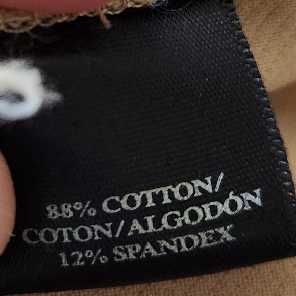 Ann Taylor Crop Pants 8p Petite Tan Brown Flat Front Casual Career Pants - Picture 4 of 5